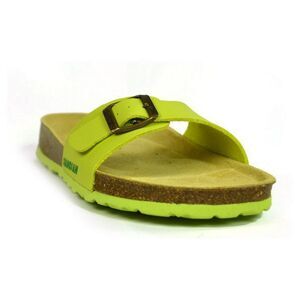Sanosan Womens/Ladies Malaga Sano Sandals / Lime/Brown